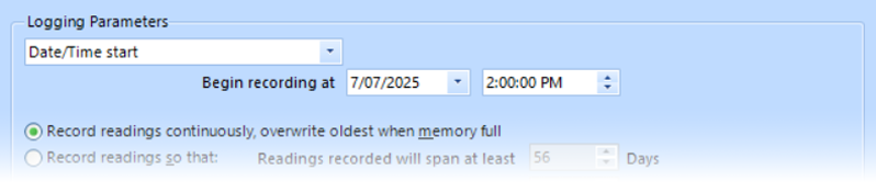 LogTag Date Time Start